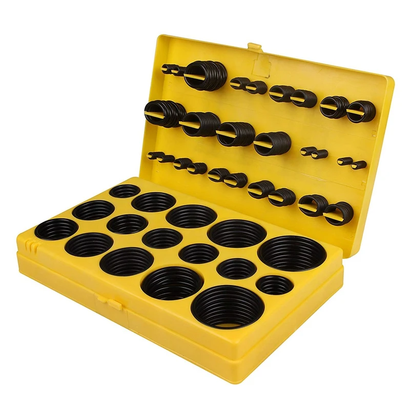 420 Stuks/32 Maten Rubberen Tap 0-Ring Afdichting Pakking Ring Afdichting Assortiment Set Hoogwaardige Rubberen O-Ring Kit Voor Onderhoud, Loodrecht