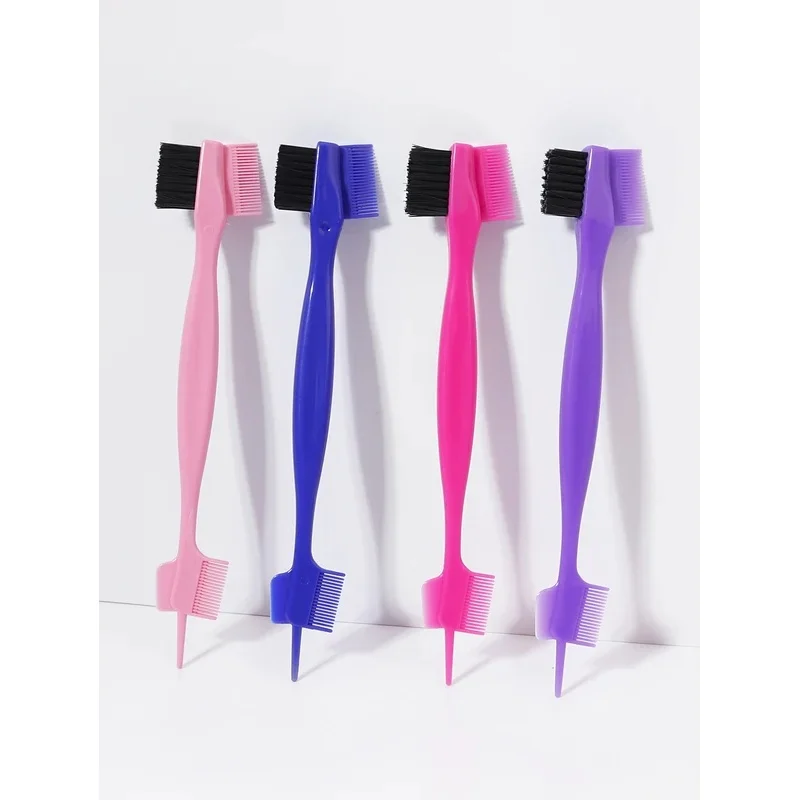 1/4pcs edge control brush comb, used for combing and cutting hair on the edges and back of women, special for real hair wigs