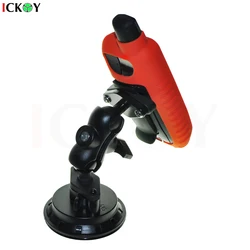 Double Socket Arm+Twist Lock Suction Cup+Ball Mount Bracket Holder Base+ Silicone Case for Garmin GPSMAP 66S 66ST 66SR 66 67 67s