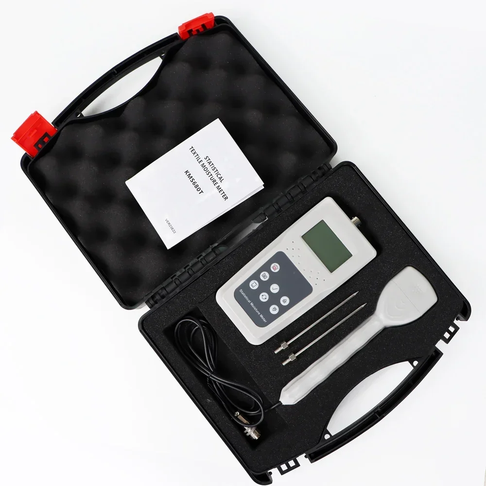 2025 hot sale New Arrivals KMS680T Portable Textile Moisture Meter Hygrometer Moisture Meter Humidity Analyzer