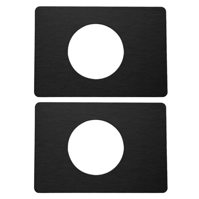 2pcs Plaque réparation serrure en acier inoxydable Plaque d'arrachement poignée Poigure fixation