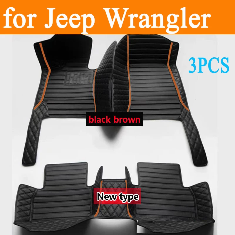 Car floor mats for Jeep Wrangler（FOUR DOOR）2011 2012 2013 2014 2015 2016 2017 Custom auto foot Pads automobile