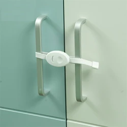 2Pcs/set Baby Safety Furniture Locks  Kids Protection Cupboard Cabinet Fridge Door Lock