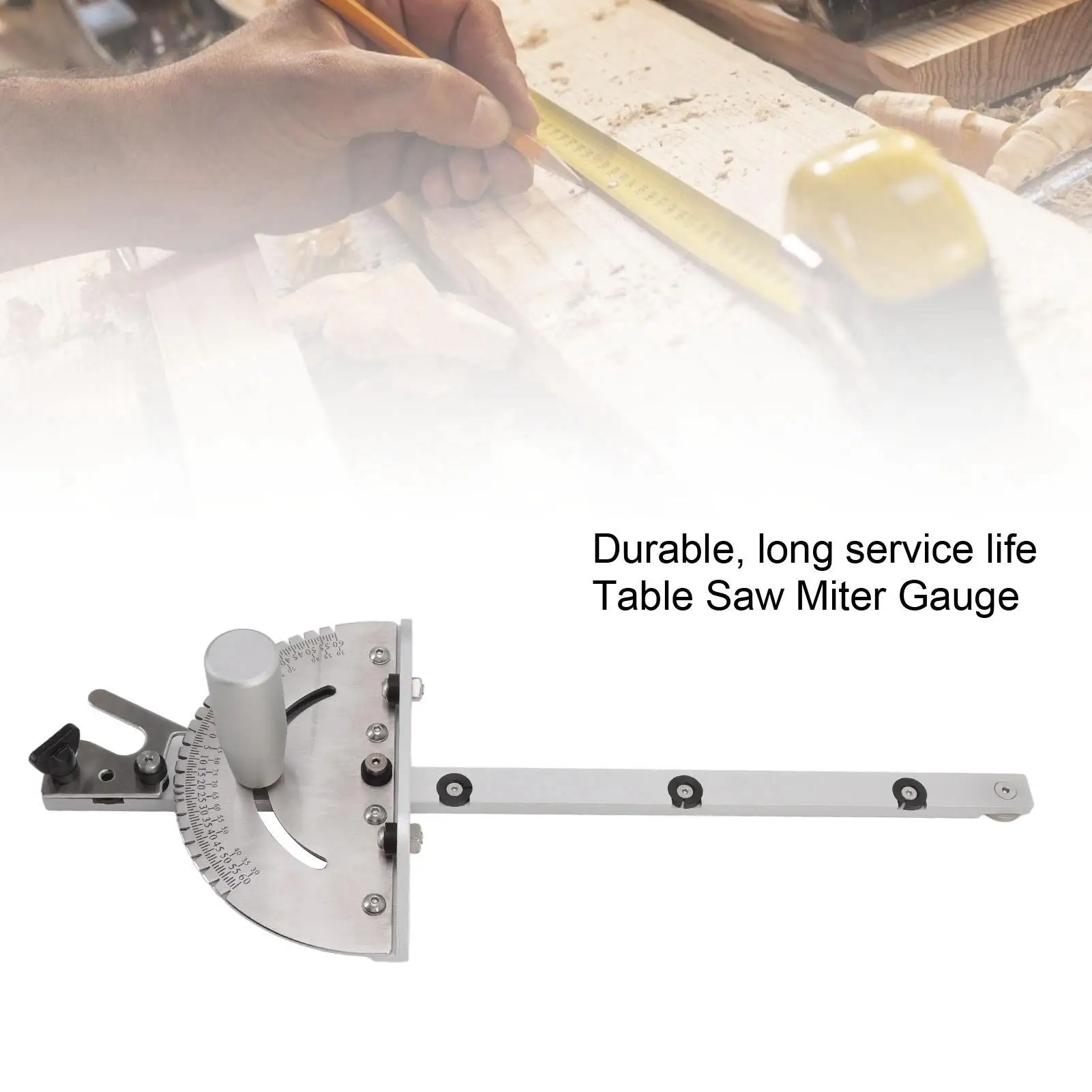 High Durable Miter Gauge - Wear-Resistant for cutting Tool for Carpentry Projects