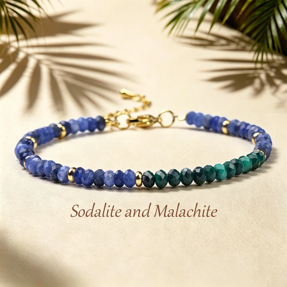 2×4mm Natural Stone Amethyst and Garnet Faceted Rondelle Beads Bracelet Jewelry for Women Daily Wear Perfect Gift for Friends