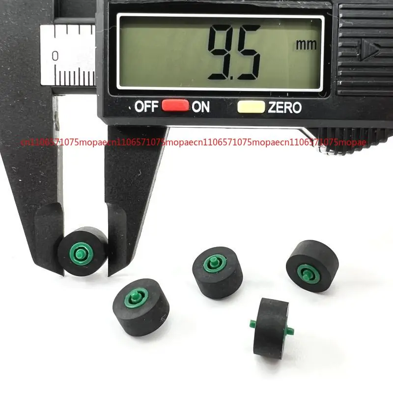 OK 5pcs Pinch Rollers With Shafts Tape Recorder Cassette Tape Deck Belt Pulleys
