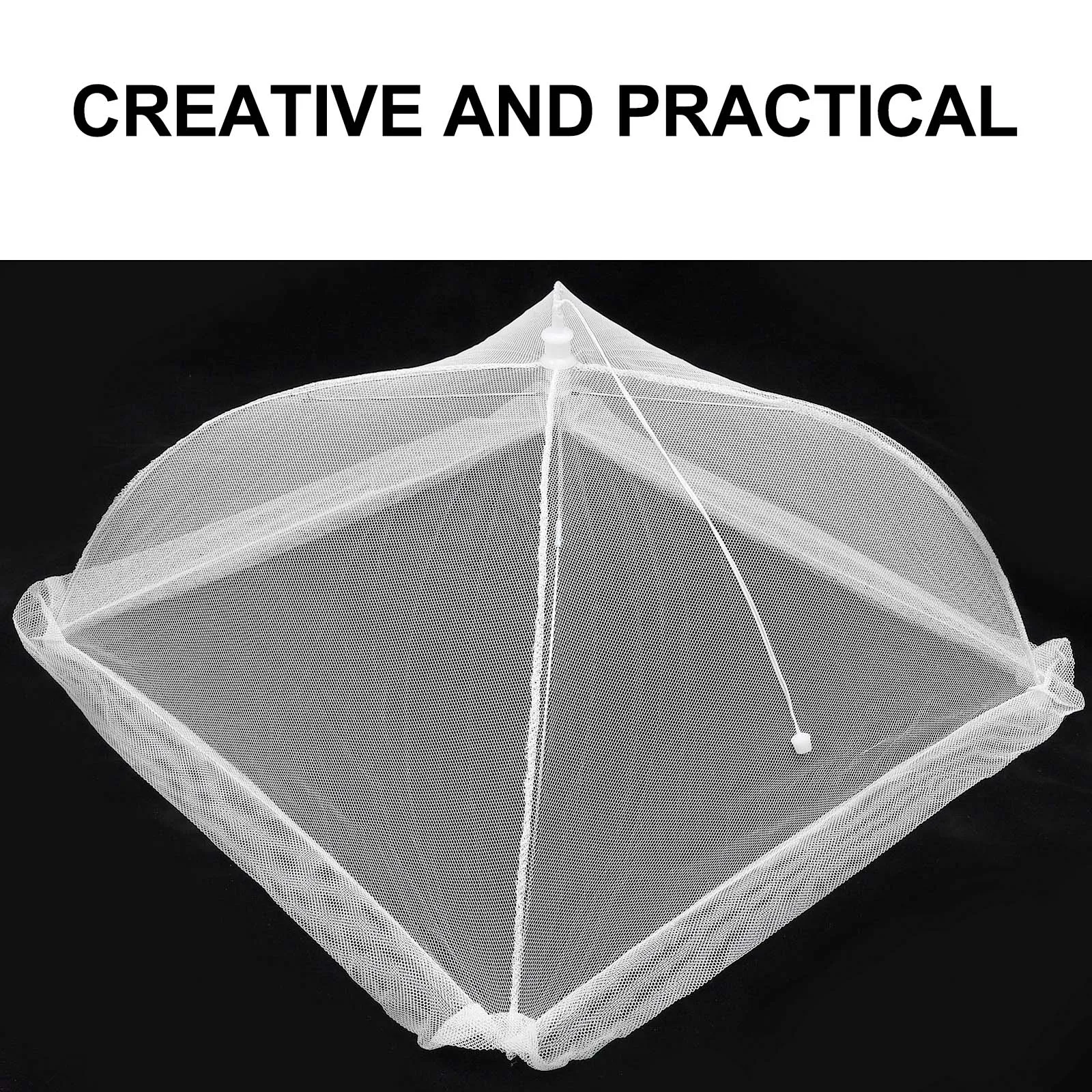 

6pcs Food Cover Gauze Mesh Protective Tent Dust Proof Meals Cover Kitchen Home Restaurant Breathable Simple Design