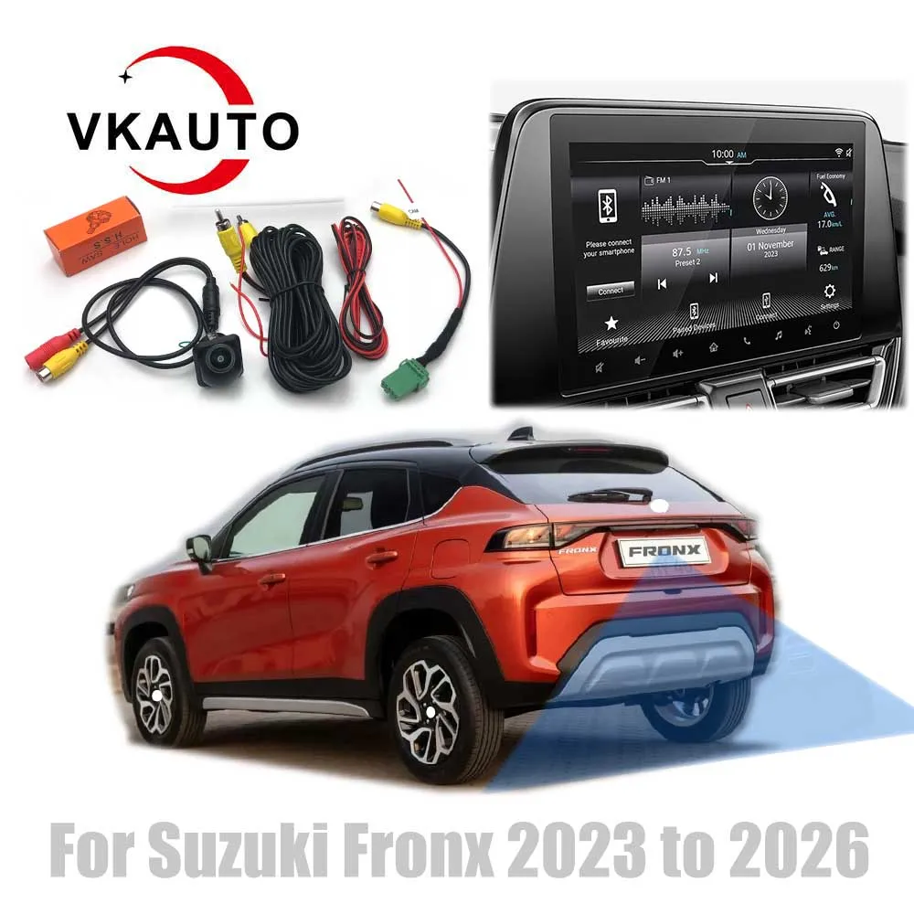 VkAUTO Rear View Camera For Suzuki Fronx 2023 2024 2025 For Clarion OEM radio Add Backup Camera