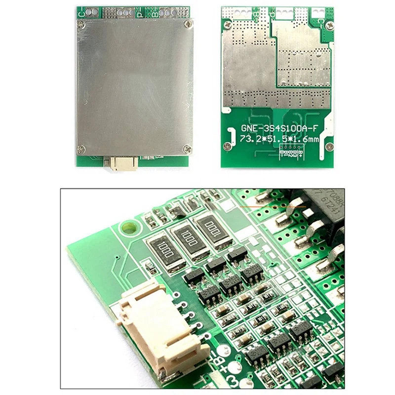 3X 3S 12V 100A BMS Li-Iron Lithium Battery Charger Protection Board With Power Battery Balance