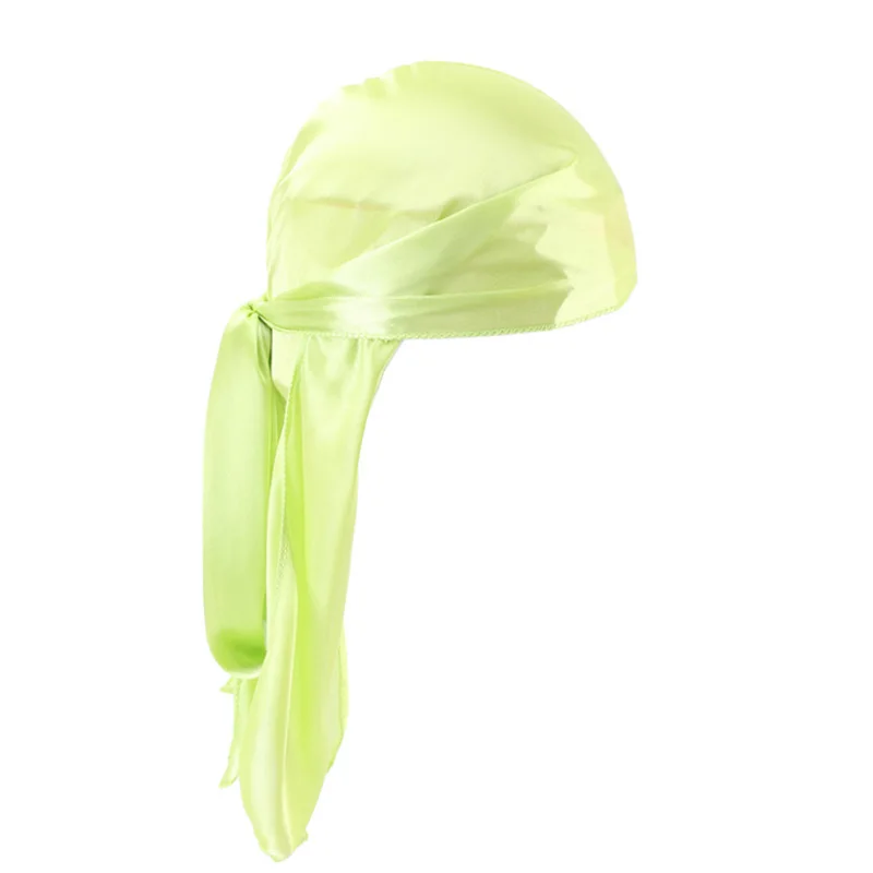 Unisex Seidige Lange Schwanz Durag Piraten Hut Turban Mode Headwraps Kappe Bandana Frauen Männer Kopfbedeckungen Kappen Hijab Haar Zubehör ﻿