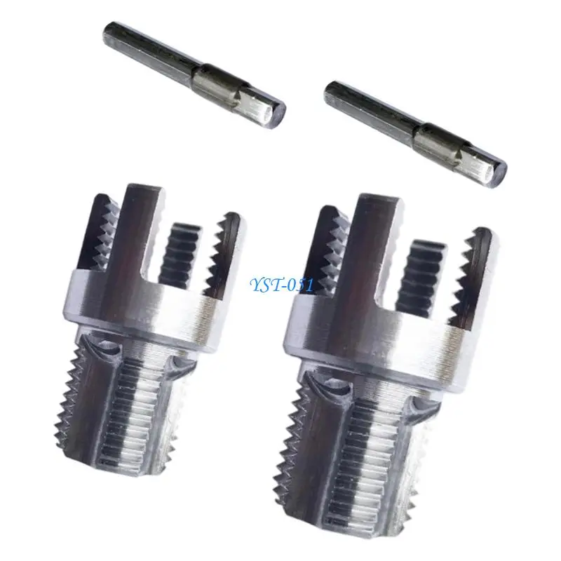 

E15A 2 In 1 Plumbing Threading For 1/2" 3/4" Pipes Plumbing Threading Tool Featuring Corrosion Resistant Carbon Steel
