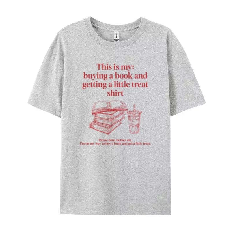 Women Retro Style Bookish Funny Quotes T Shirts Hippie Vintage Book Lover T-Shirts Unisex Cute Loose Bookworm Graphic Tees Gifts