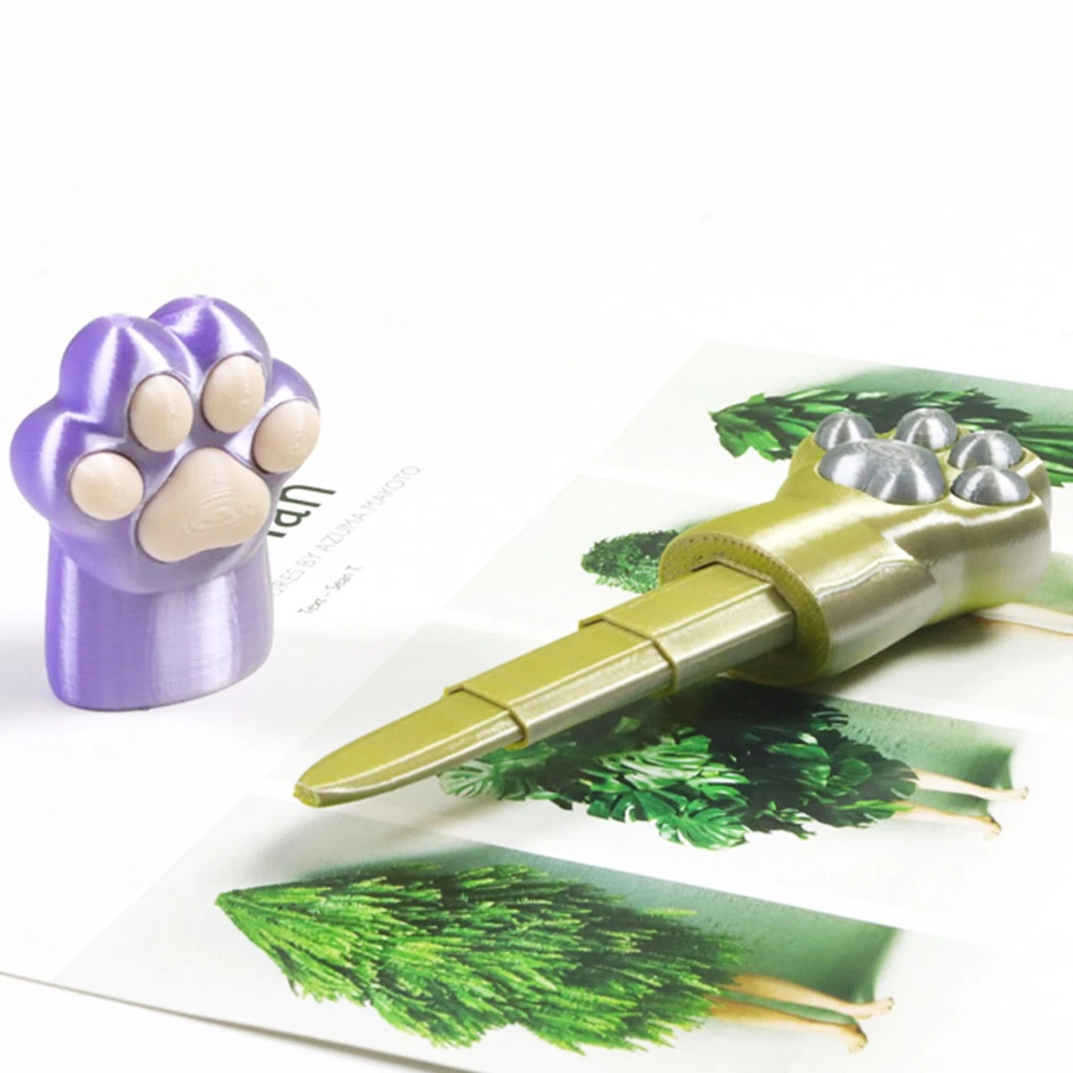 

3D printed cat claw sword toy, movable joint integrated printing cool shape, expandable and decompression toy