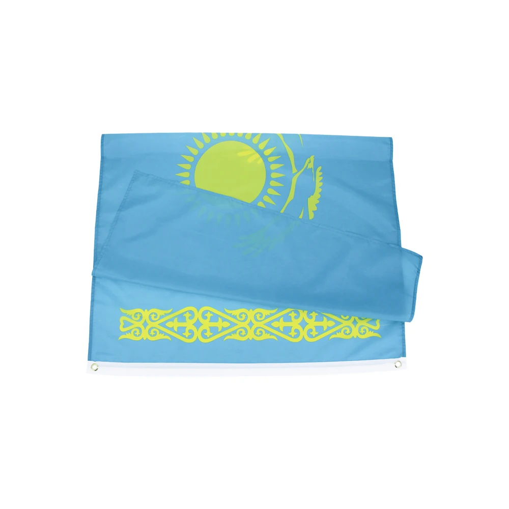 90x150cm Kazakhstan Flag parade festival banner flag office activities home decoration