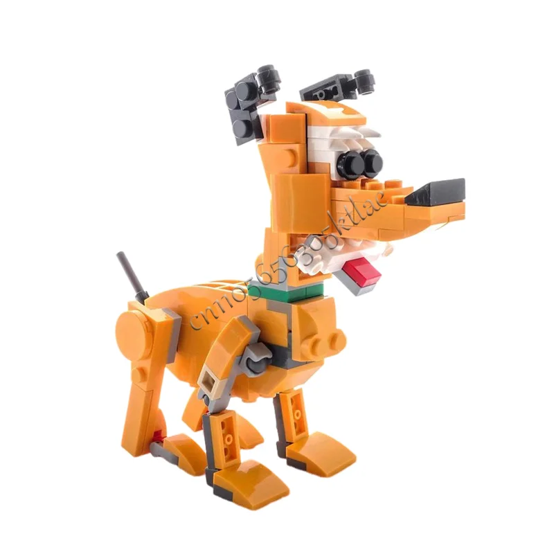 121 PCS MOC Popular Anime Fat Cat And Dog Building Assembly Toy Block Model Children Assembly Display Toy Festival Surprise Gift