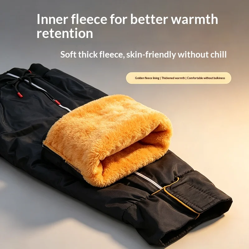 Winter Cycling Leg Warmers Thermal Fleece Lined Windproof Bike Knee Protector Side Zipper Reflective Bicycle Riding Leg Covers view 6