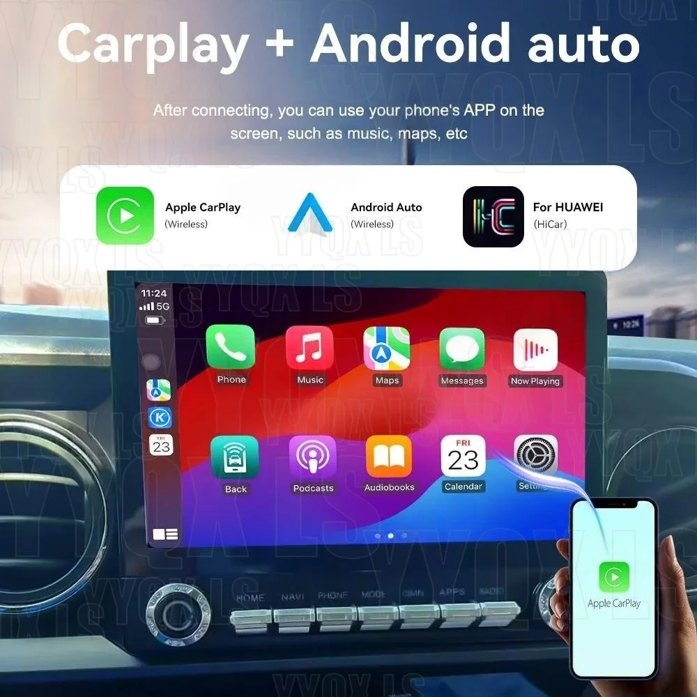 For Toyota tacoma 2016-2022 GPS Navigation Stereo 4G WIFI Android auto Touch Screen Player Carplay Car Radio Multimedia BT