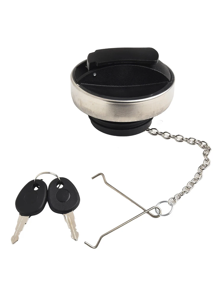 1PCS Fuel Petrol Locking Tank Filler Cap W/ 2 Lock Keys+chain For SCANIA 4 R For P T-G For Trucks Plastic Car Accessories