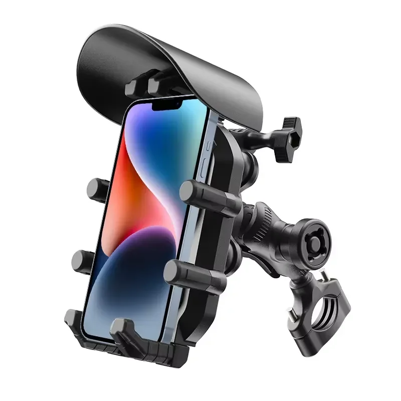 New Product Mobile Accessories Wholesale Sun Visor Cap Phone Stand 8-claw Motorcycle Phone Holder for Bike Motor Phone