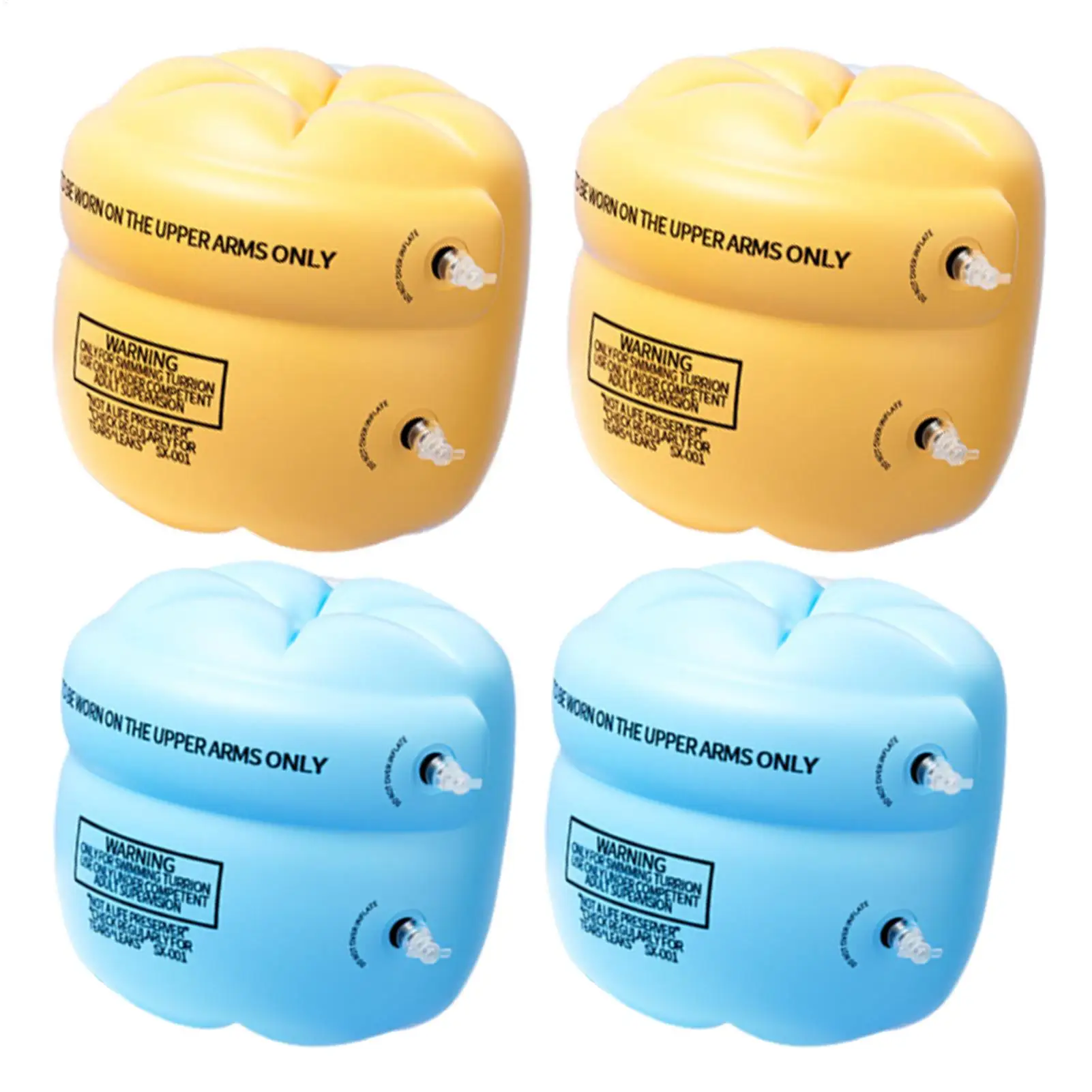 Schwimm-Armbänder für Kinder, aufblasbare Auftriebsarmstulpen, 1 Paar, aufblasbare, leichte Sicherheits-Schwimmarmbänder, Wasser-Schwimmhilfen – Detail 1