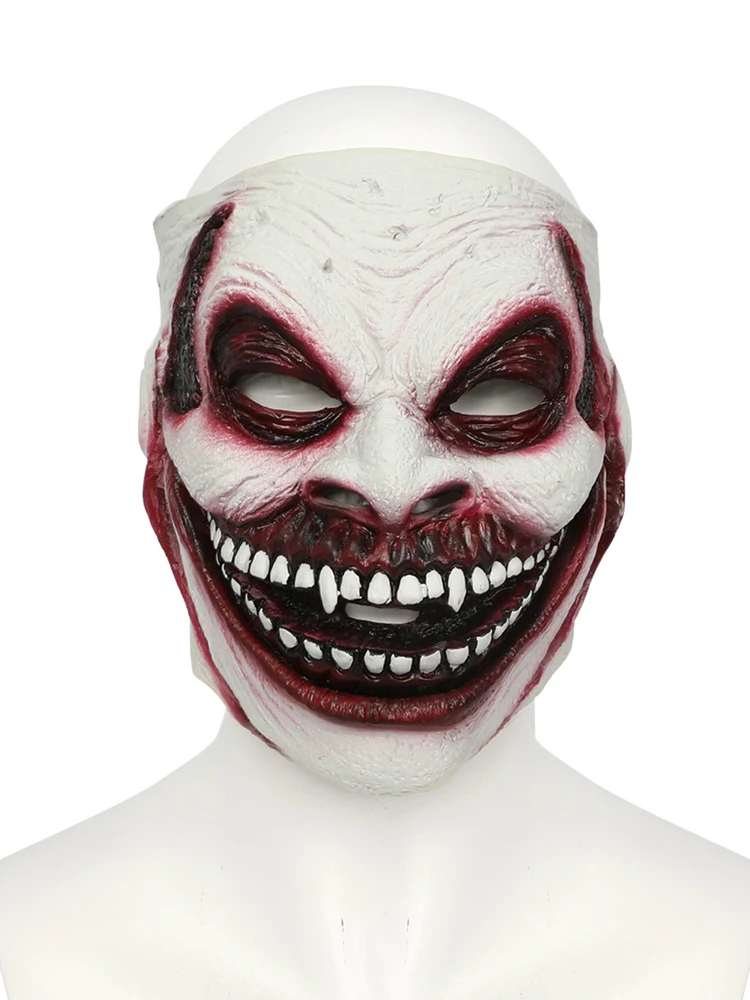 Máscara de payaso de terror para Halloween, tocado para Club, máscara de Carnaval para fiesta, Joker, Cosplay, asesino del diablo sangriento, Joker, casco de látex, accesorios de broma