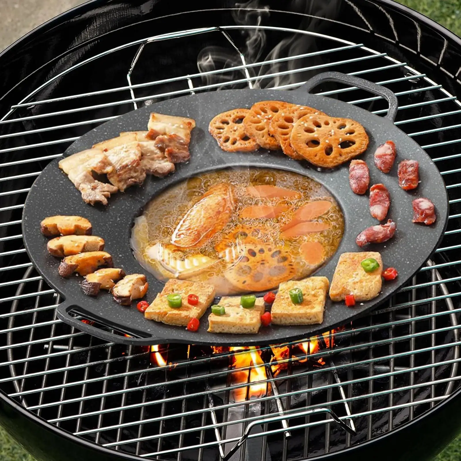 poele-ronde-en-alliage-d'aluminium-ustensiles-de-cuisine-pour-la-maison-poele-a-gril-avec-poignees-pour-interieur-et-exterieur-camping-barbecue-salle-a-manger-familiale-pique-nique-voyage