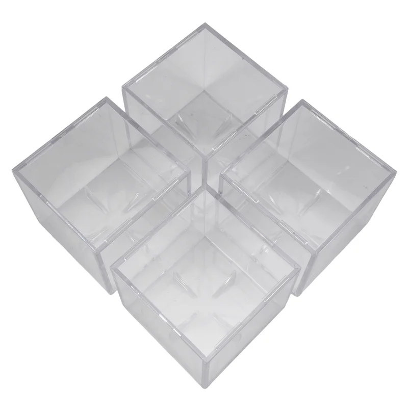 【Supernew】4Pcs Baseball Display Case,UV Protected Dustproof Acrylic Display Boxes,Clear Display Case For Baseball Memorabilia Ba