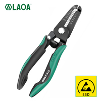 LAOA Anti-Static Electrical Wire Stripping Pliers Crimping Tool Cable Peeling Winding Cutting Pliers Made in Taiwan