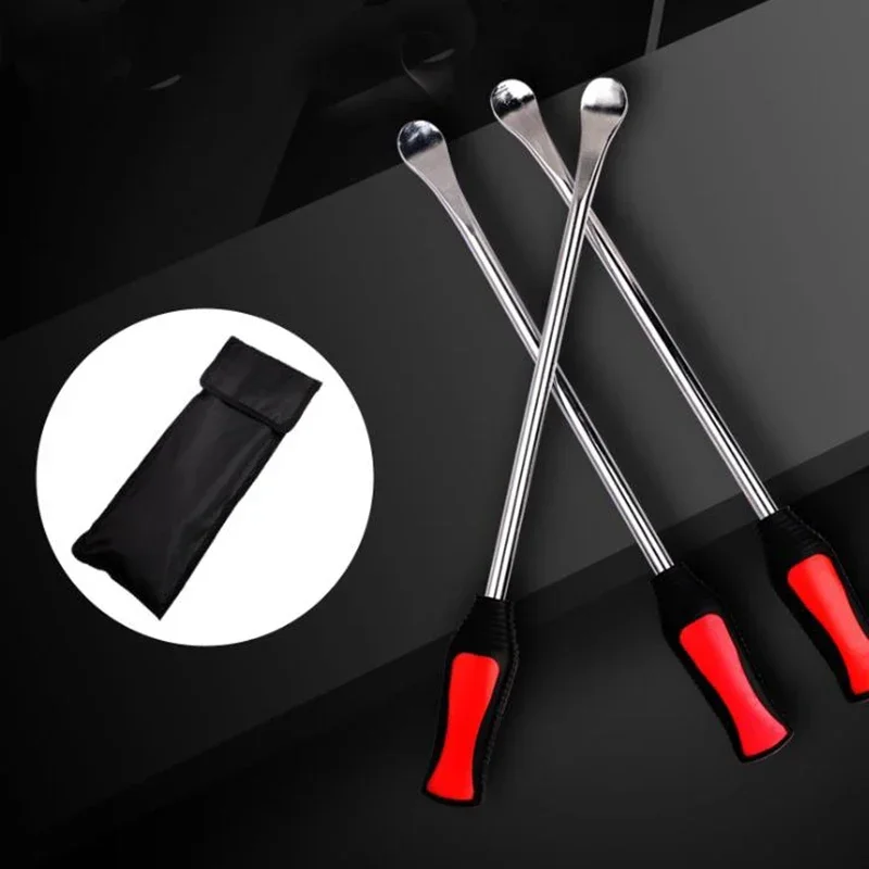3 قطعة رافعة الإطارات الطويلة أداة ملعقة سيارة دراجة الإطارات تغيير عدة الترابية إطار دراجة ملعقة مكاوي تغيير أداة عدة 2 قطعة كم واقية #3