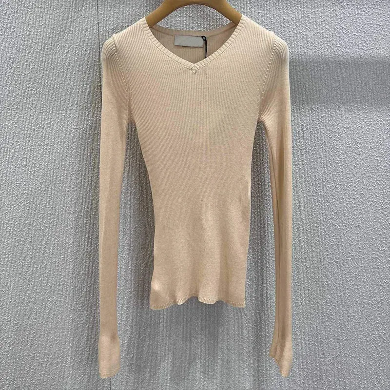 

High quality Short Pullovers Solid Autumn Winter V-Neck Candy Color Basics Women Sweaters Korean Fashion Slim 2572838
