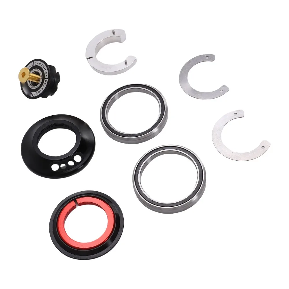 Aluminum Alloy Hidden Bike Headset Chrome Molybdenum Steel Bearing Internal Routing Bike Headset Full IS52 Frame