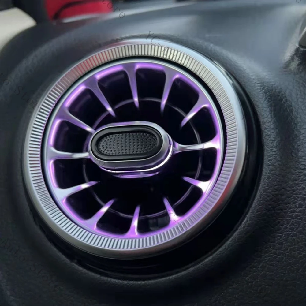 

LED Ambient Light Air Condition Vent Outlet Turbo Interior Trim Car Accessories For Lavida For Volkswagen VW Caddy