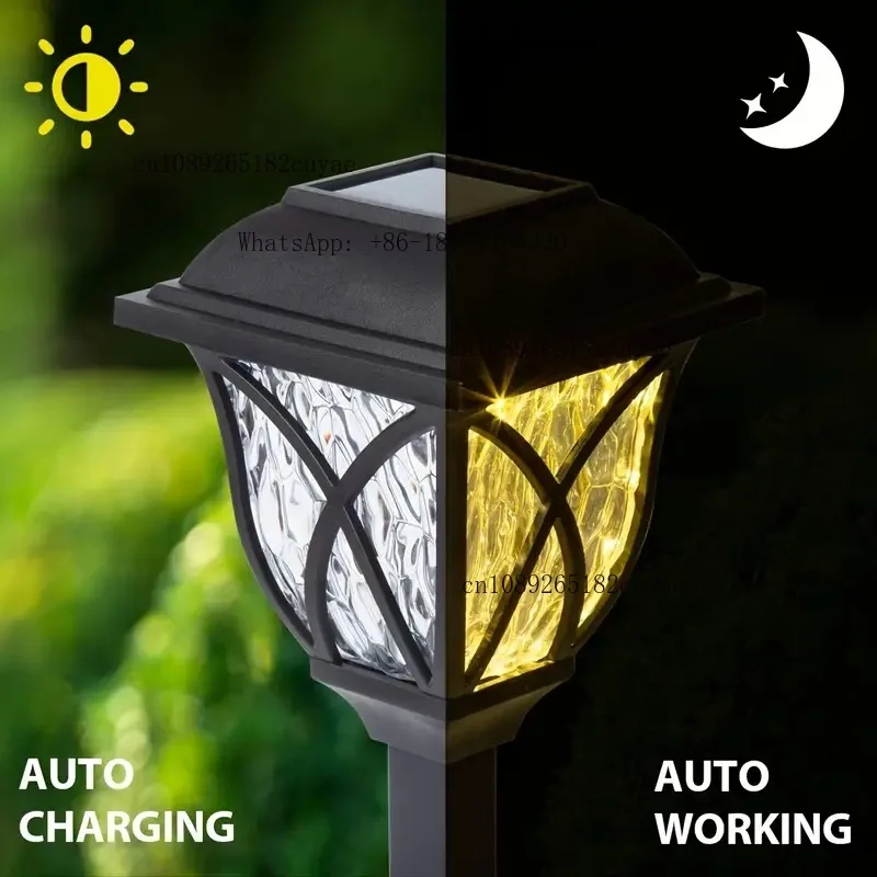 Outdoor Waterproof Mesh Pathway Decoration Courtyard Garden Lawn Plastic Solar Powered Light for Landscape,road,park