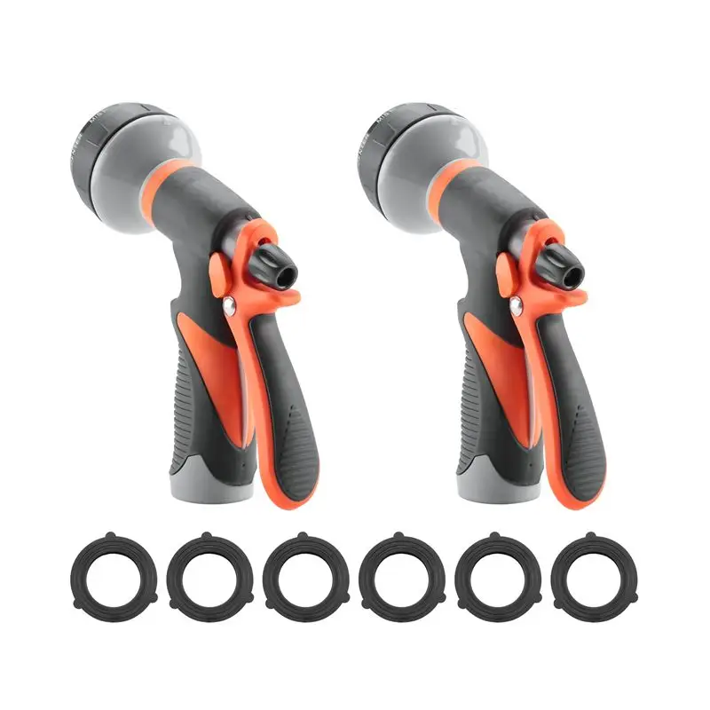 CMHI-Water Hose Nozzle Garden Hose Nozzle Hose Spray Nozzle Leak Free High Pressure Heavy Duty 8 Pattern, 5 Pieces