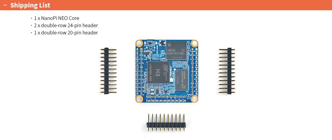 NanoPi Neo Core LTS 512M DDR RAM/8G eMMC Allwinner H3 Quad Cortex-A7 Up 1.2GHz,OpenWRT,Ubuntu Linux Armbian DietPi Kali