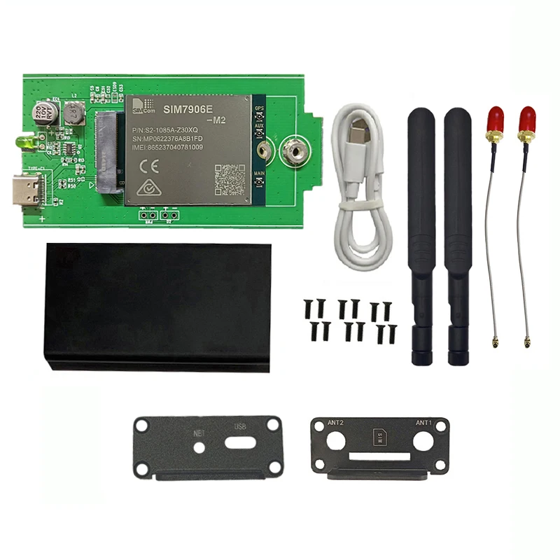 in stock! SIM7906E MINIPCIE SIM7906E-M2 4G Cat6  SIM7912G M.2 CAT12 enclosure M.2 to Typec network case