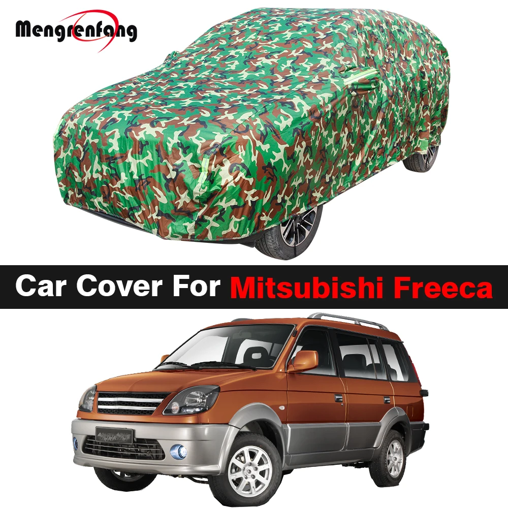 Camouflage Waterproof Car Cover Auto Anti-UV Sun Shade Rain Snow Dust Resistant Cover For Mitsubishi Freeca 1997-2017