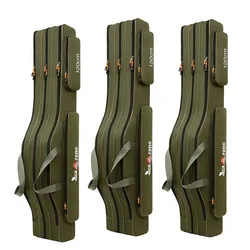 Waterproof Belly Fishing Storage Bag 80-130CM 2/3 Layers Large-capacity Fishing Gear Bag Square Fishing Rod Sort Bag