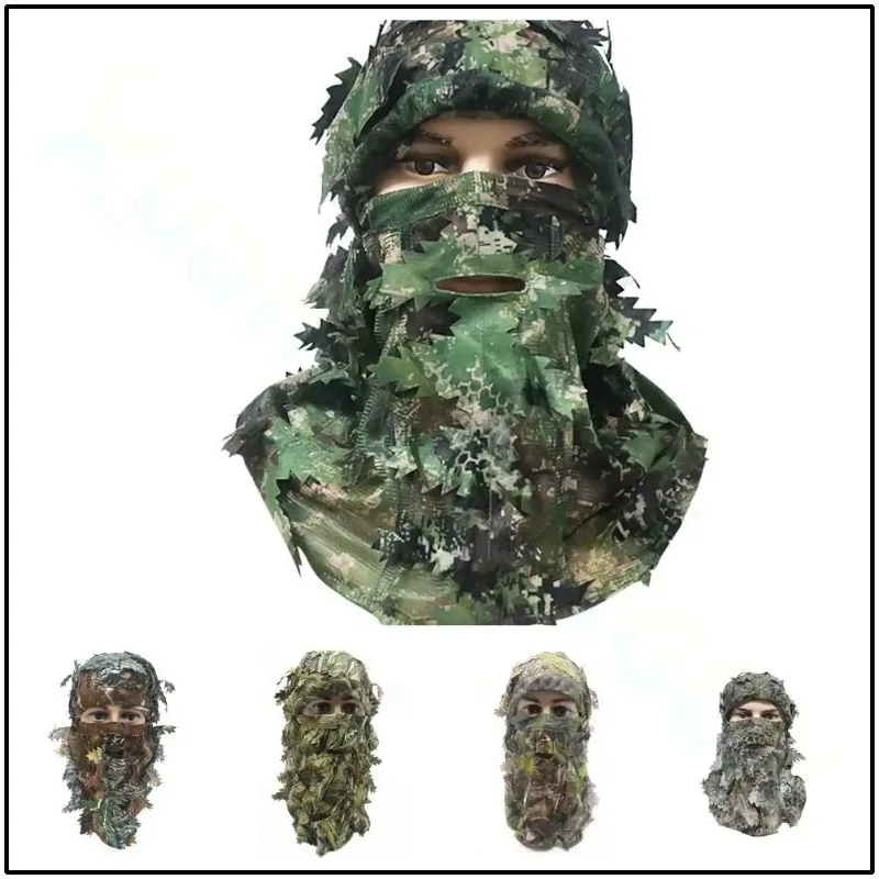 

3D Camouflage Balaclava Full Face Mask Wargame Cycling Hunting Bike Helmet Liner Tactical Airsoft Cap