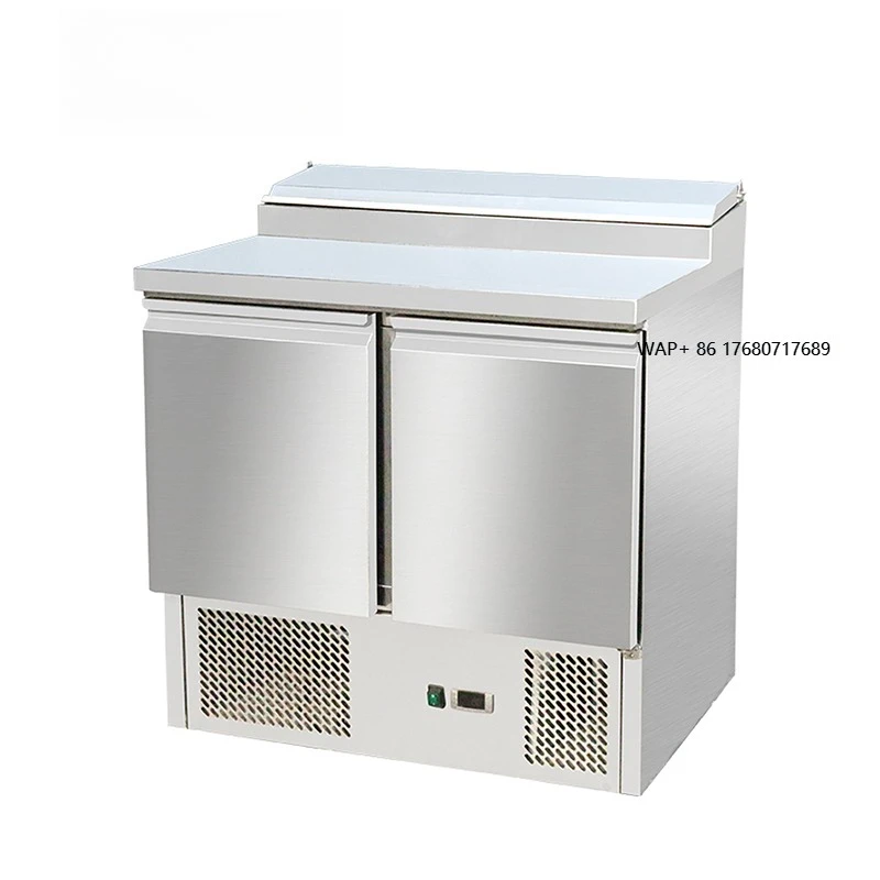 Salad Pizza Counter Table With Refrigerated Machine  Drawer Equipment Freezer Fridge  Saladette Refrigerator Salad Counter