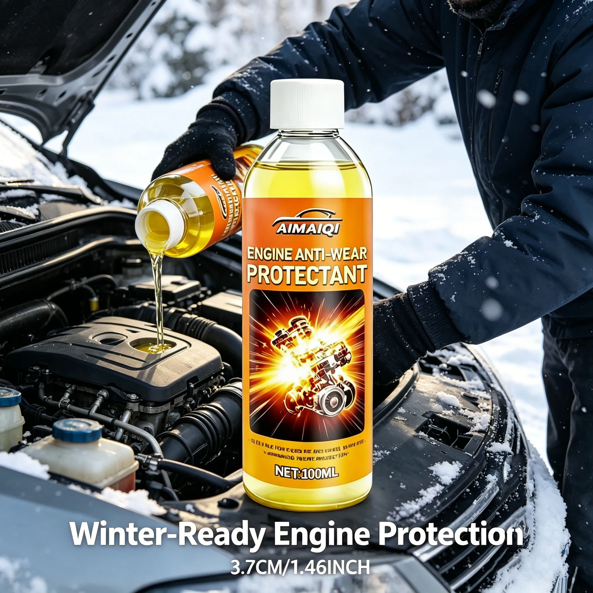 Car Engine Wear Resistance Repair Fluid, Anti-Oxidation Lubricant, Extend Engine Service Life Automobile Maintenance Oil