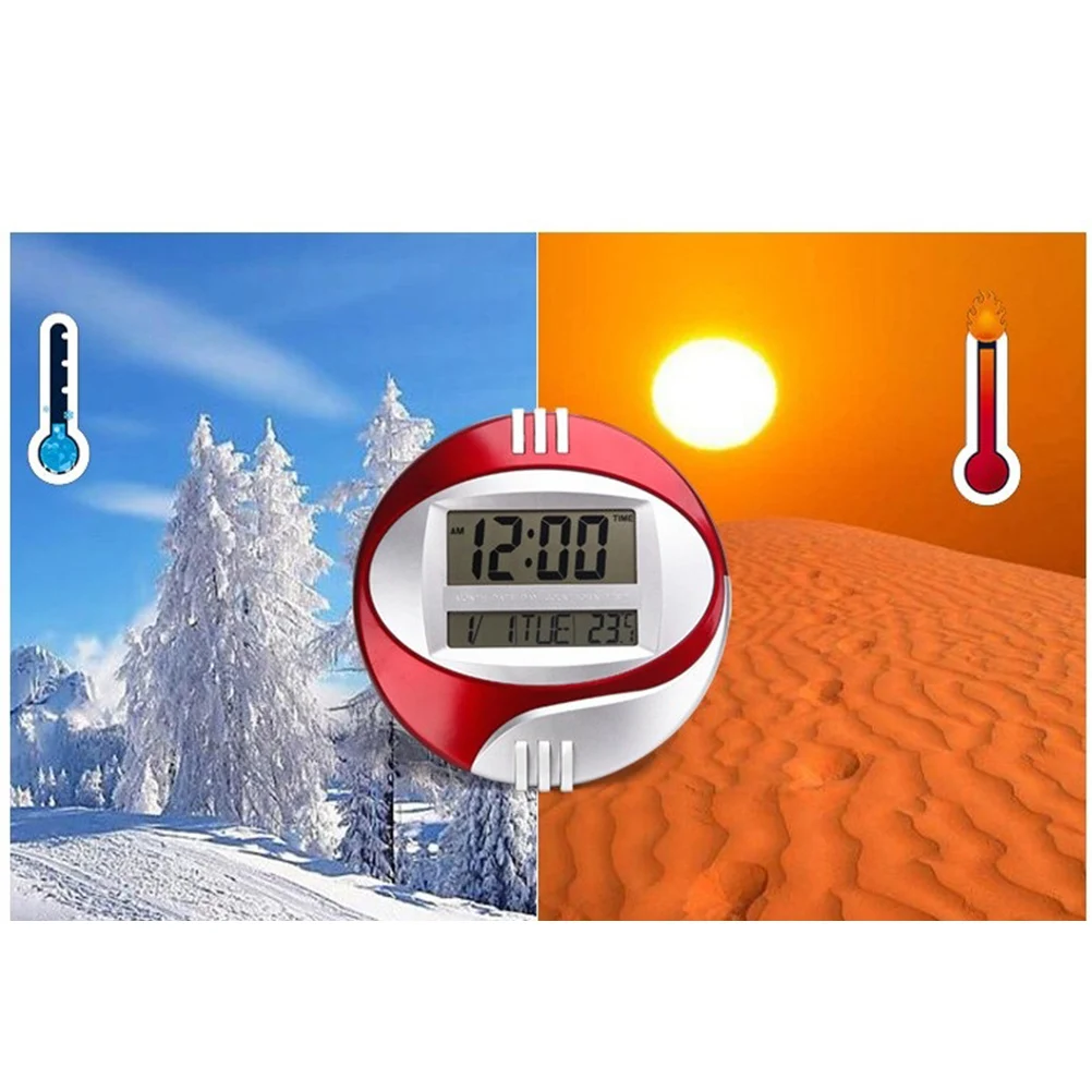 

Large LED Wall Clock Digital Alarm Temperature Humidity Display for Home Office Decor Modern Multi Functional Hanging Clock