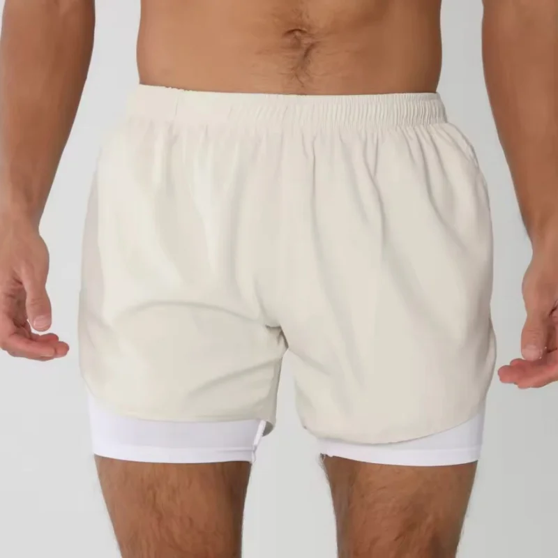 

Gym Shorts Men Running Shorts with Liner Pockets Towel Loop Quick Dry Lightweight Workout Men's Breathable Athletic Sport Shorts