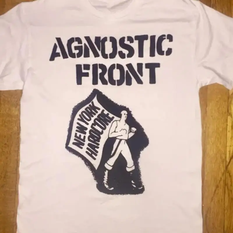 

Agnostic Front band VTG white T shirt tee All sizes S 5XL 3F765