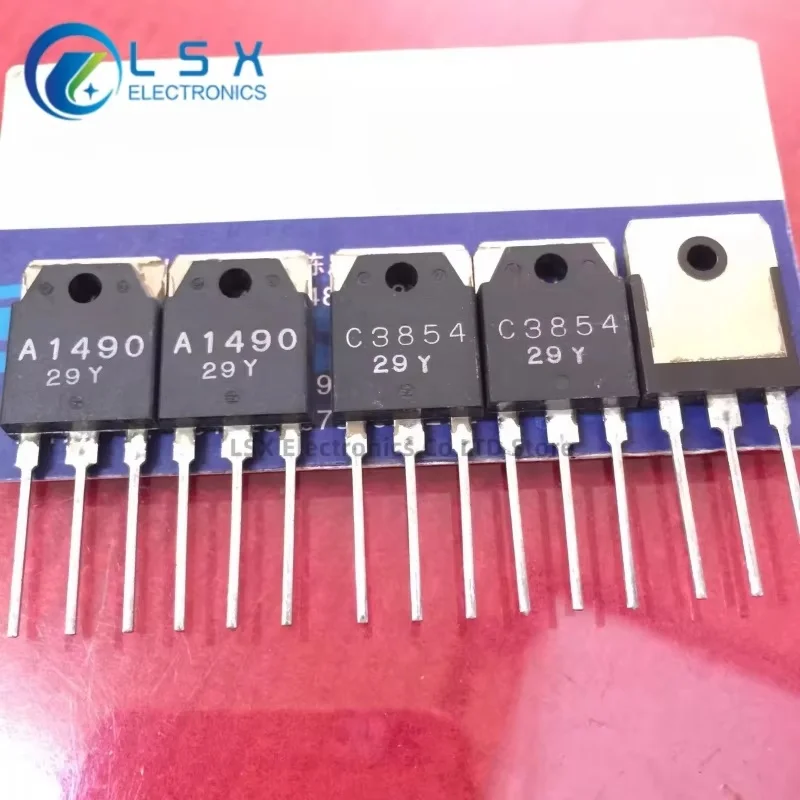 New Original 5Pairs(10PCS)/Lot 2SA1490 A1490 + 2SC3854 C3854 TO-3P Silicon NPN + PNP Audio Amplifier Transistor
