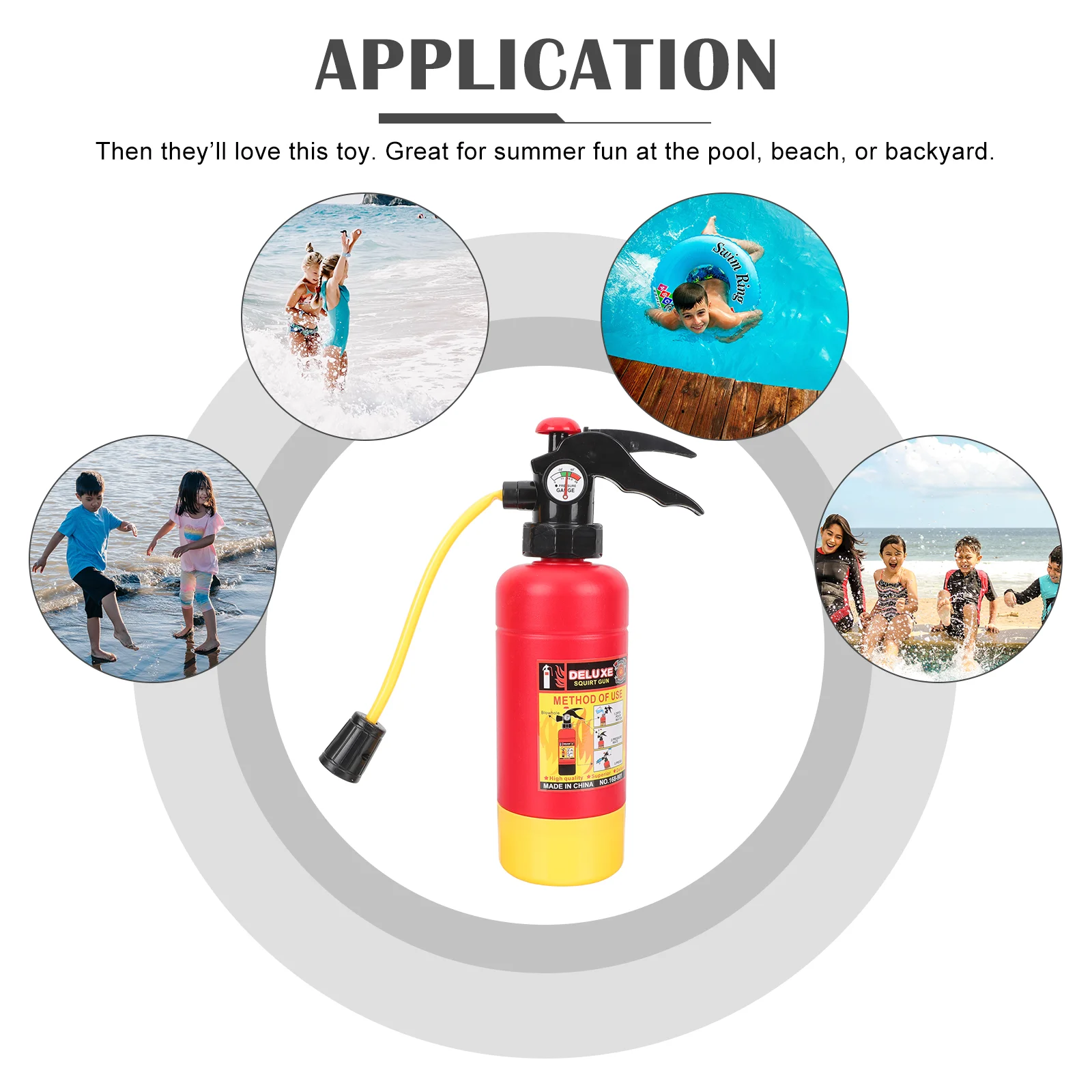 Giocattolo per bambini Scherzo Estintore Spiaggia Combattimento Estate Spray Simulazione Spruzzo portatile Bambini all'aperto