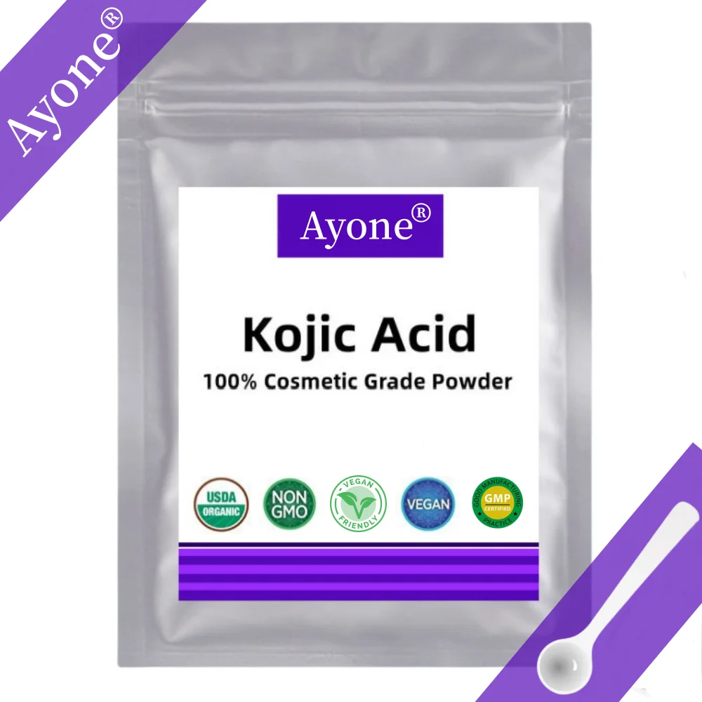 Cosmetic Material Kojic Acid Powder Whitening Skin, Inhibiting Melanin Reduce Spots And Acne, 50g-1000g Free Shipping