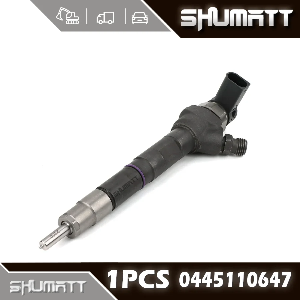 جديد 1 قطعة 0445110647 حاقن قضيبي مشترك 110 سلسلة CRI2-18W OE رموز 03L 130 277 Q/03L 130 277 J هيكل محلي محسن