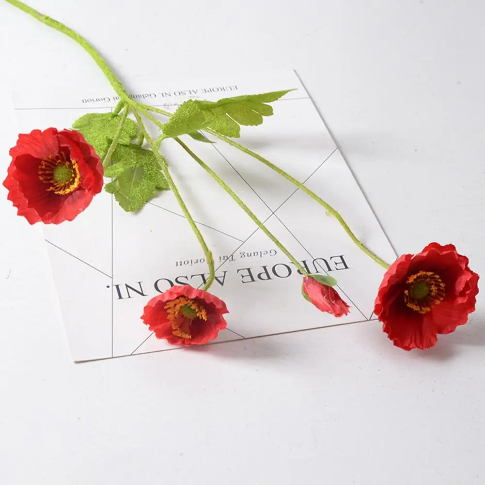 Flower Centerpiece Artificial Flower 23.6 Tall Faux Silk Ranunculus Flower Stems with 3 Blooms 1 Bud Artificial for Wedding