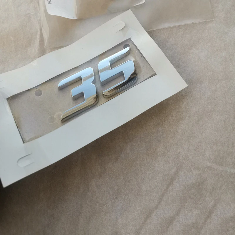 

Наклейки-эмблемы с буквами и словами для автомобиля к 35-летию компании, декоративные наклейки на задний багажник и кузов автомобиля, алфавитные значки-декорации